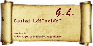 Gyulai László névjegykártya