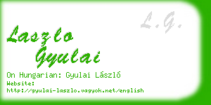 laszlo gyulai business card